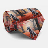 Grote Deen in Herfst laat Herfst inspireren Stropdas (Opgerold)