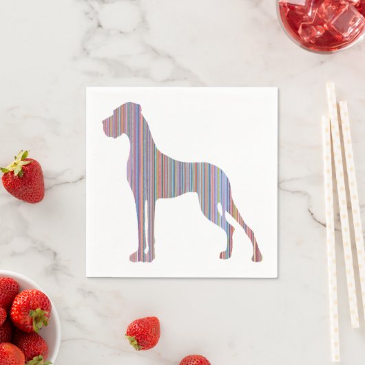 Grote deen in pasteelkleuren servetten (Insitu)