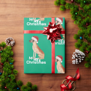 Grote Deen Kerst Groene Vrolijke Kerstman Hoed Cadeaupapier