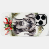 Grote Deen Kerstkrans Feestelijke Pup Case-Mate iPhone Case (Achterkant (horizontaal))