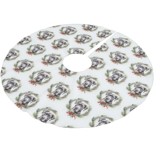 Grote Deen Kerstkrans Feestelijke Pup Kerstboom Rok (Gekanteld)