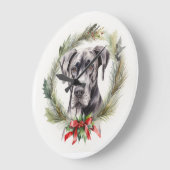 Grote Deen Kerstkrans Feestelijke Pup Klok (Hoek)