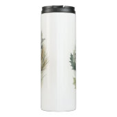 Grote Deen Kerstkrans Feestelijke Pup Thermosbeker (Achterkant)