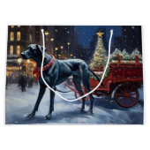 Grote Deen Kerstmis Feestelijk Seizoen Groot Cadeauzakje (Voorkant)