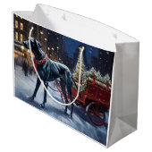 Grote Deen Kerstmis Feestelijk Seizoen Groot Cadeauzakje (Achterkant Gekanteld)