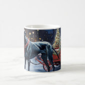 Grote Deen Kerstmis Feestelijk Seizoen Koffiemok (Center)