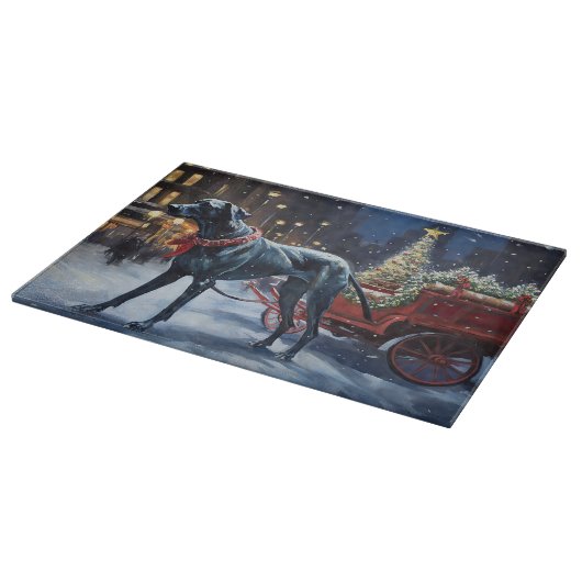 Grote Deen Kerstmis Feestelijk Seizoen Snijplank (Hoek)