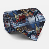 Grote Deen Kerstmis Feestelijk Seizoen Stropdas (Opgerold)