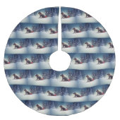 Grote Deen Kerstmis sneeuw winter Kerstboom Rok (Voorkant)