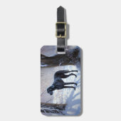 Grote Deen laat het sneeuwen Kerstmis Bagagelabel (Voorkant verticaal)