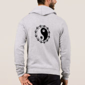  Grote Deen Liefde Yin Yang Zip Hoodie (Achterkant)