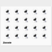 Grote Deen (mantel) Mam 2 Ronde Sticker (Vel)