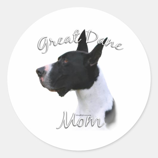 Grote Deen (mantel) Mam 2 Ronde Sticker (Voorkant)