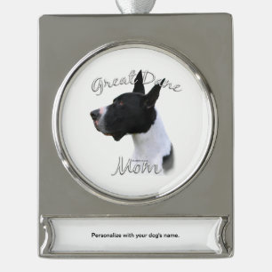 Grote Deen (mantel) Mam 2 Verzilverd Banner Ornament