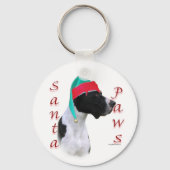 Grote Deen (mantel) Santa Paws Sleutelhanger (Achterkant)