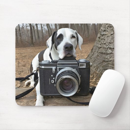 Grote Deen met camera Muismat (Met muis)