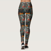 Grote Deen met hart Rozen Valentijnsdag Leggings (Achterkant)