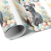 Grote Deen met paaseieren Cadeaupapier (Rol Hoek)