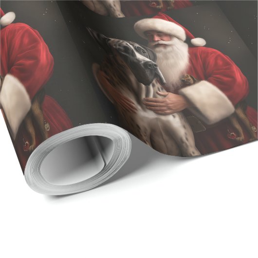 Grote Deen Met Sinterklaas Feestelijke Kerstmis Cadeaupapier (Rol Hoek)