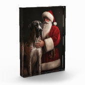 Grote Deen Met Sinterklaas Feestelijke Kerstmis Fotoblokken (Links)