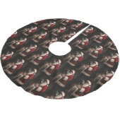 Grote Deen Met Sinterklaas Feestelijke Kerstmis Kerstboom Rok (Gekanteld)