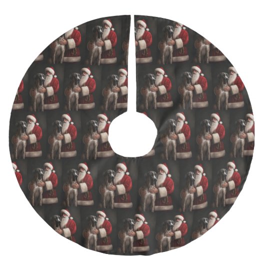 Grote Deen Met Sinterklaas Feestelijke Kerstmis Kerstboom Rok (Voorkant)