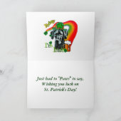 Grote Deen (onbewerkt) St Patricks Day Kaart (Binnen)