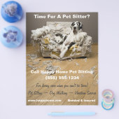 Grote Deen op Kauwbank Huisdier Zittende Flyer 8x1 (Enkel)