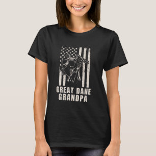  Grote Deen Opa Amerikaanse Vlag Funny Fat T-shirt