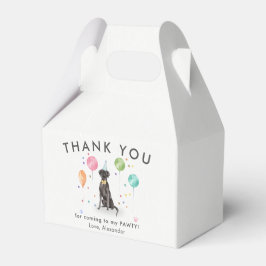 Grote Deen Pawty Puppy Dog Verjaardag Dank u Bedankdoosjes