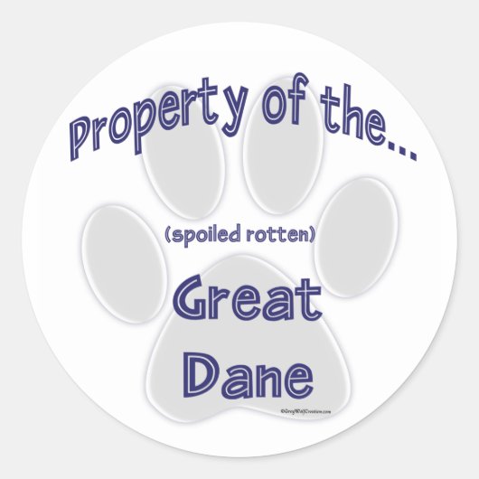 Grote Deen Property Sticker (Voorkant)