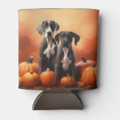 Grote Deen Puppy Herfst Delight Pompoen Blikjeskoeler (Voorkant)