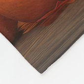 Grote Deen Puppy Herfst Delight Pompoen Fleece Deken (Hoek)