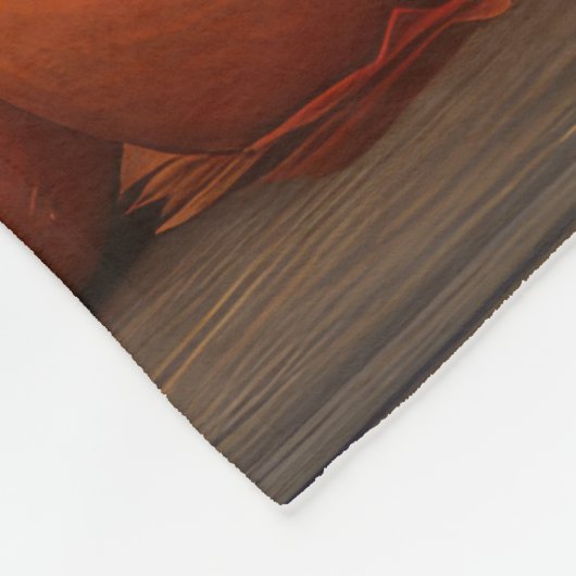 Grote Deen Puppy Herfst Delight Pompoen Fleece Deken (Hoek)