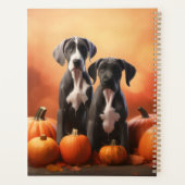 Grote Deen Puppy Herfst Delight Pompoen Planner (Achterkant)