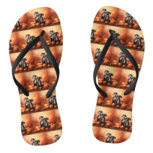 Grote Deen Puppy Herfst Delight Pompoen Teenslippers