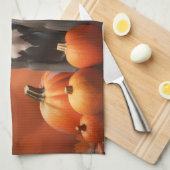 Grote Deen Puppy Herfst Delight Pompoen Theedoek (Quarter Fold)