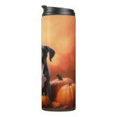 Grote Deen Puppy Herfst Delight Pompoen Thermosbeker (Geroteerd rechts)