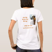Grote Deen Sadly Looking Out Window voor Dog Walke T-shirt (Achterkant)