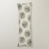 Grote Deen Schilderij Brindle Originele Pet Dog Ar Lichaamskussen (Achterkant (Verticaal))