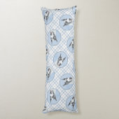 Grote Deen Schilderij Harlequin Originele Pet Dog  Lichaamskussen (Achterkant (Verticaal))