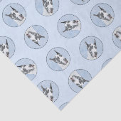 Grote Deen Schilderij Harlequin Originele Pet Dog Tissuepapier (Detail)