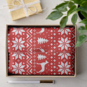 Grote Deen Silhouetten Kerstpatroon Tissuepapier (Geschenk)