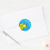 Grote Deen tekening Vierkante Sticker (Envelop)