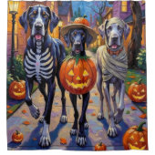 Grote Deen Trick-or-Treating Halloween kostuums Douchegordijn (Voorkant)