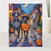 Grote Deen Trick-or-Treating Halloween kostuums Kaart (Voorkant)