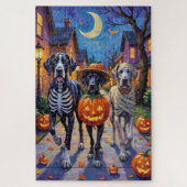 Grote Deen Trick-or-Treating Halloween kostuums Legpuzzel (Verticaal)