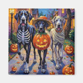 Grote Deen Trick-or-Treating Halloween kostuums Magneet (Voorkant)