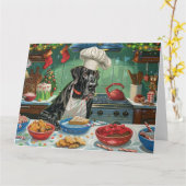 Grote Deen Vakantie Bakken: Feestelijke Kerstmis Kaart (Gele Bloem)