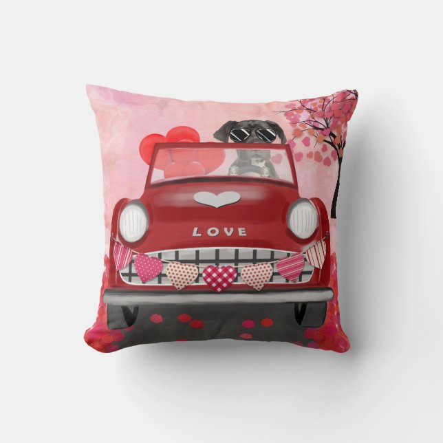 Grote Deen Valentijnsdag Delight Kussen (Voorkant)